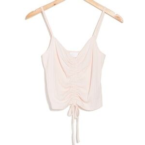 ABOUND
Front Cinch Rib Knit Tank In Pink